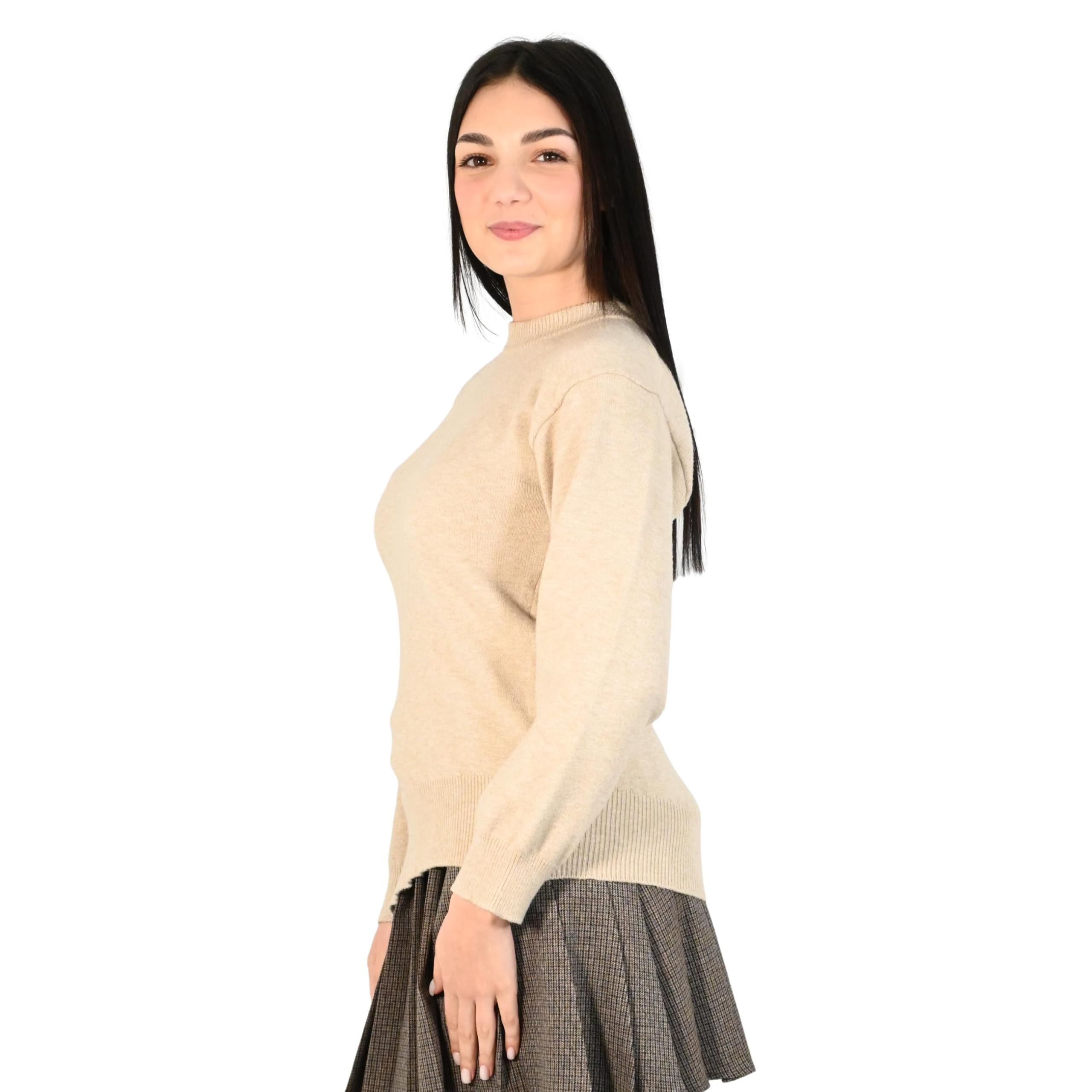 VICOLO maglia donna beige 77207F