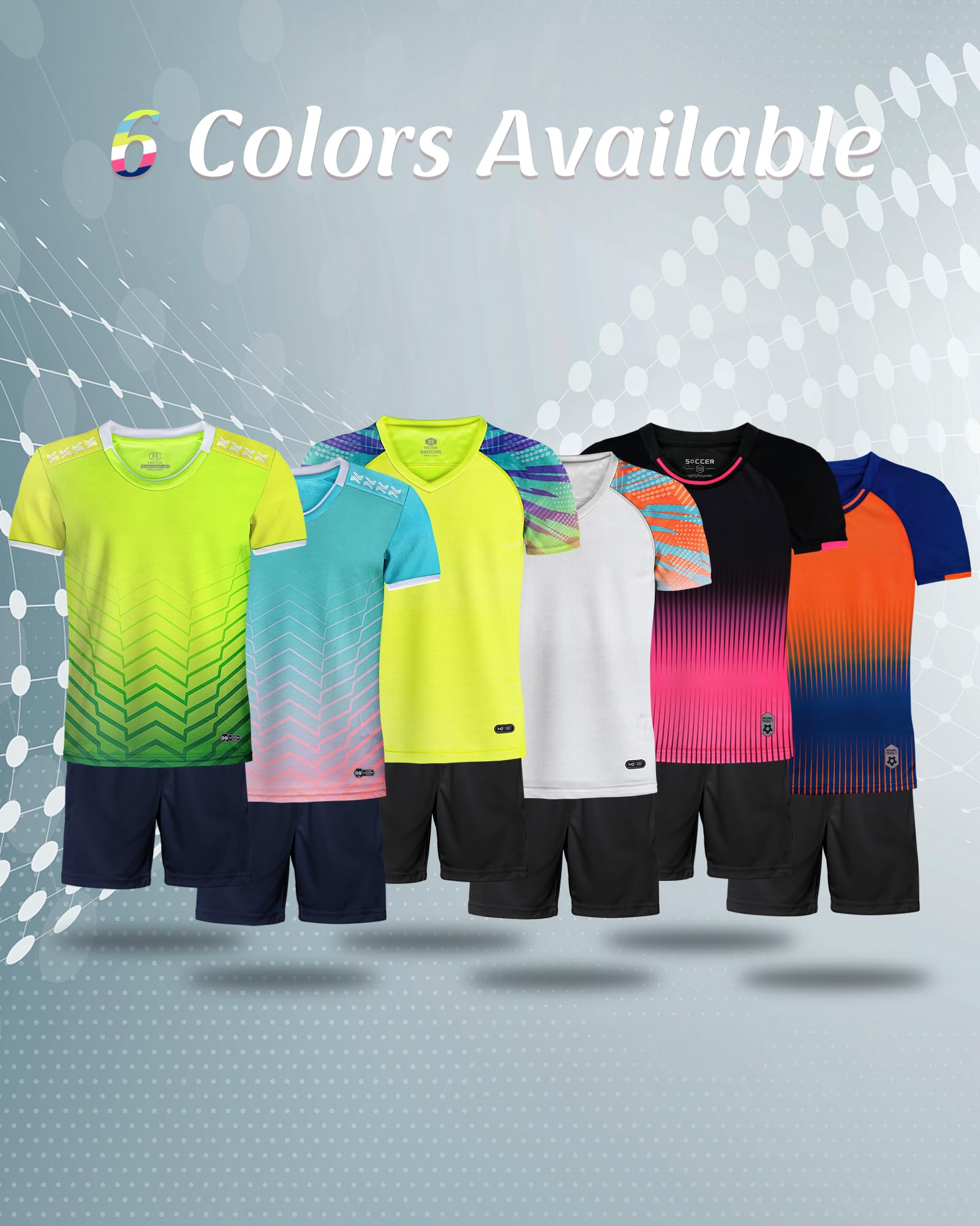 Maglia da Calcio Bambino Ragazzi Basketball Jersey Set Divise Sportive Calcio Maglia, T-Shirt Pantaloncini
