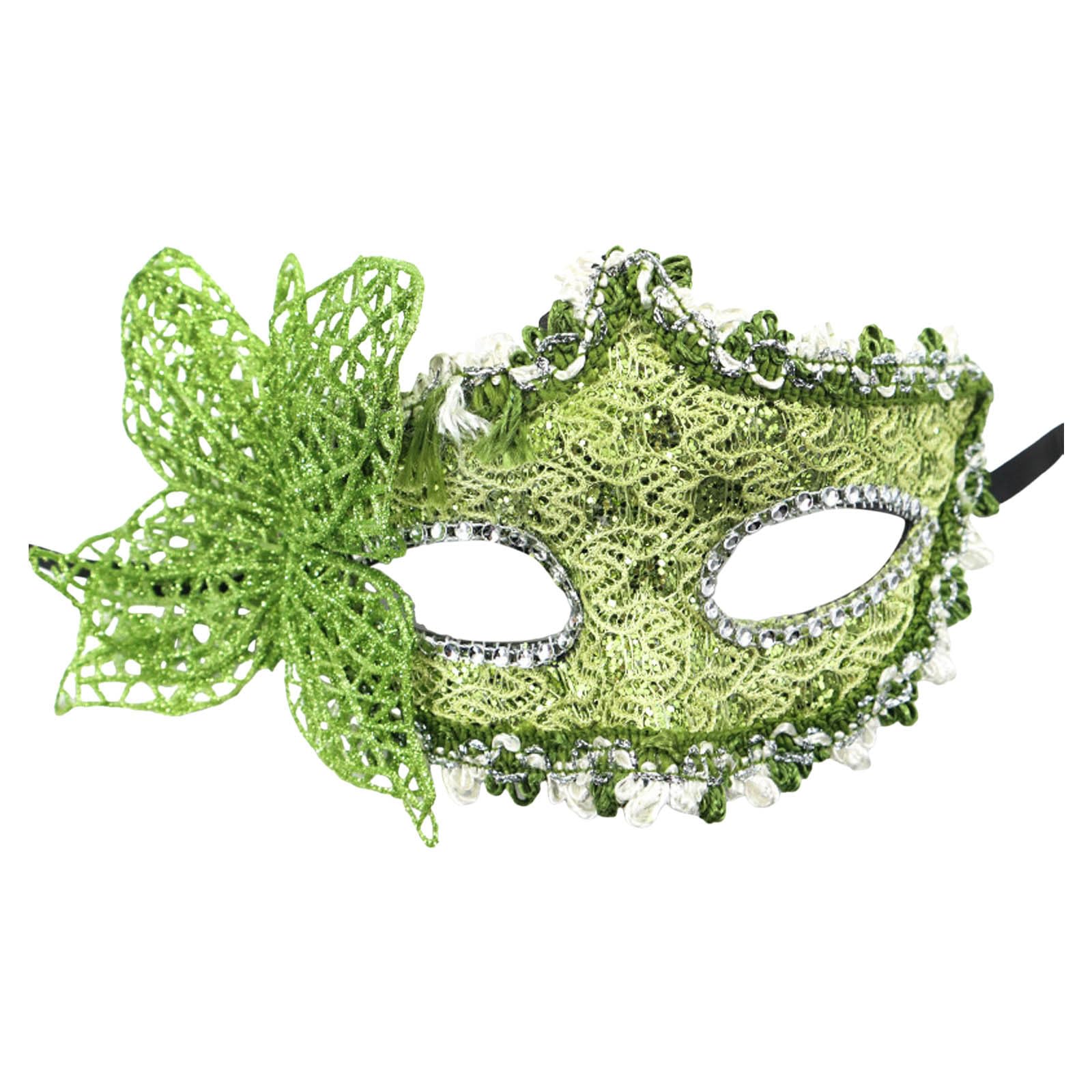 Masquerade Mask for Women,Carnival Masks,Ball Masquerade Party Face Guard,Mardi Gras Decorations (Green)