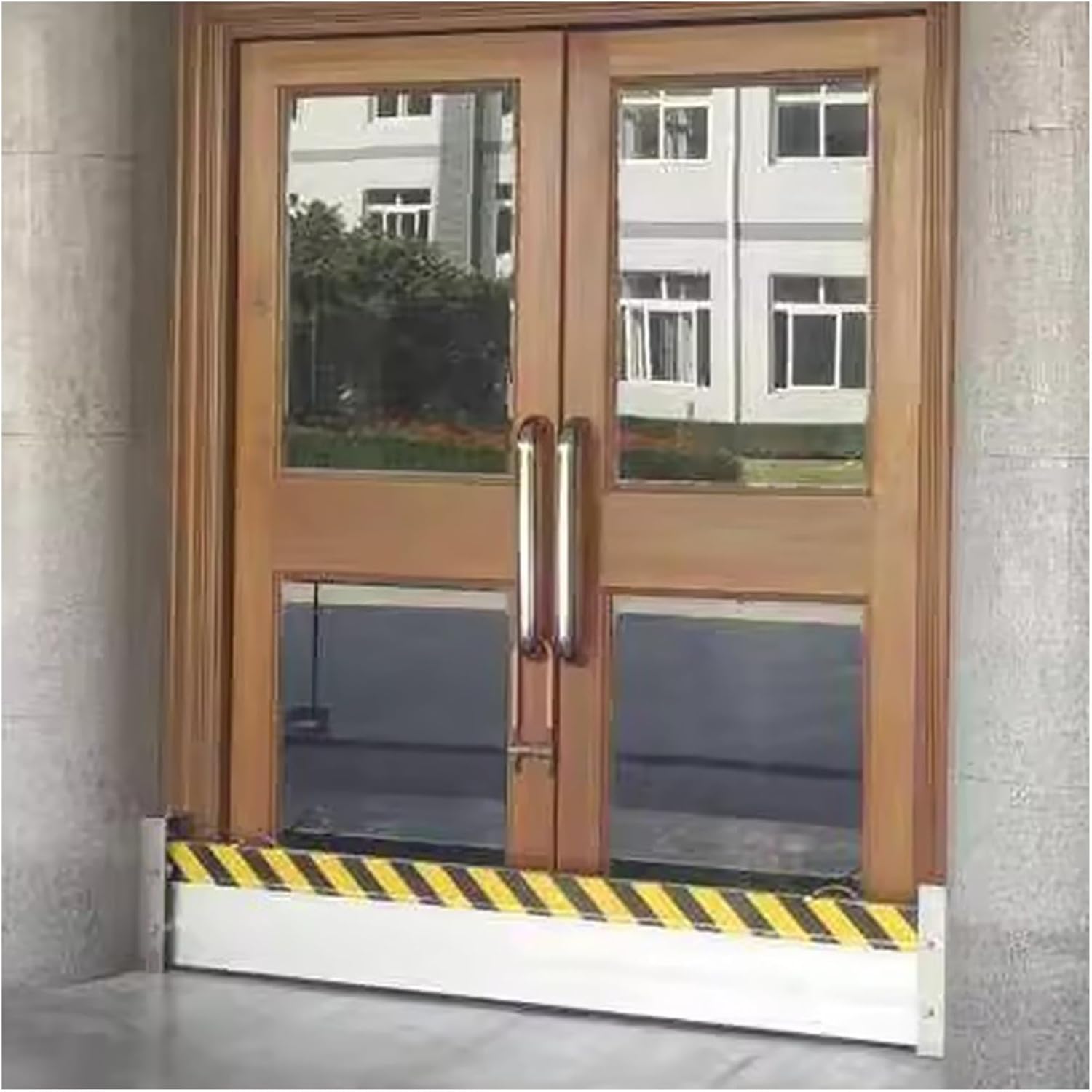 Doorway Weather Flood Barrier Guard, Yard Garage Store Entrance Aluminum Temporary Flood Control Threshold Detachable, Reusable Anti-Flood Wall, 16 15 13 12 10 9 8 6 4 2 feet (Color : H20cm(