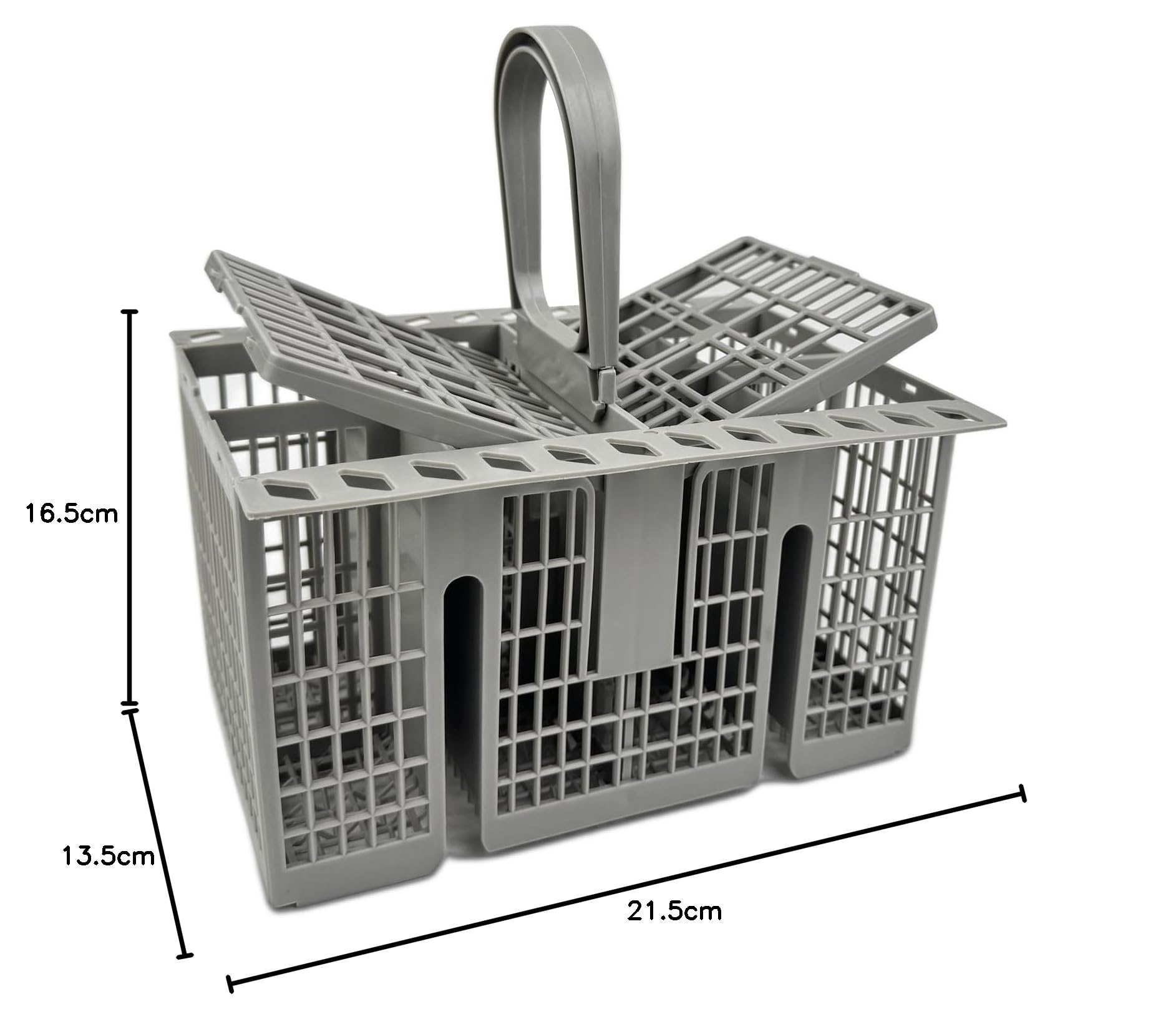 TERRARIDE Cesta para cubiertos para cesta inferior 22,5 x 21 x 16 cm para Hotpoint, Indesit,Whirlpool Bauknecht Ikea 488000386607,99673-8729,C00257140,C00386607 - Cesta para lavavajillas — view 7