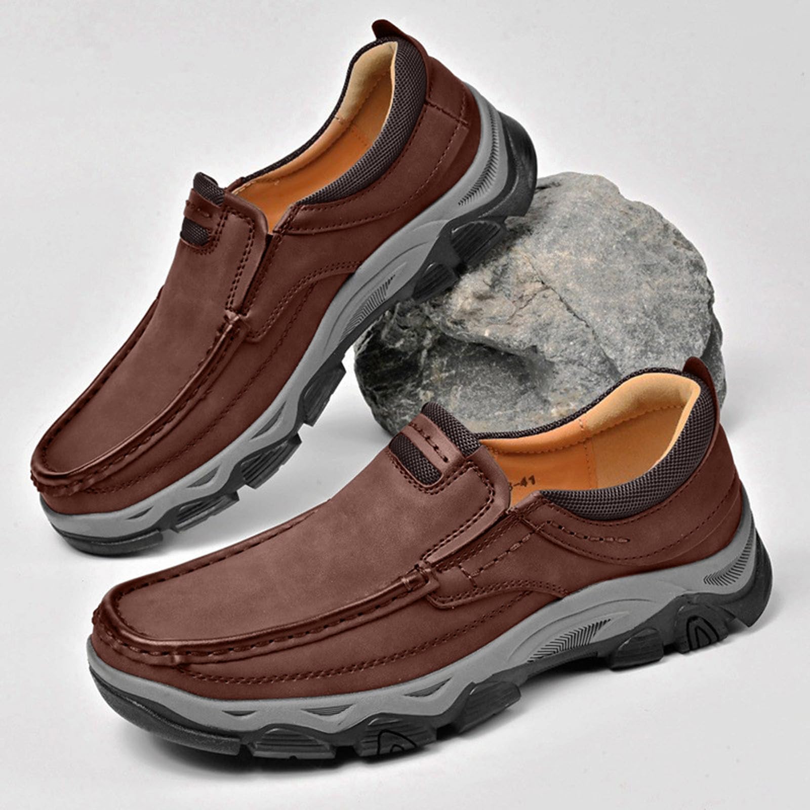 Generico Chaussures pour hommes 2025 Nouvel article One Foot Chaussures en cuir pour hommes