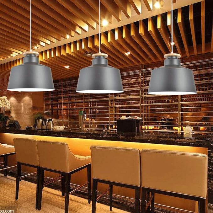 GERAGUR E27 Bases Nordic Stijl Hanger Kroonluchter, Metalen Kooi Hanger Verlichting Lamp Armatuur, Industriële Vintage Inbouw Plafondlamp, Ingebedde Montage Voor Hal Trap Keuken Garage photo 2