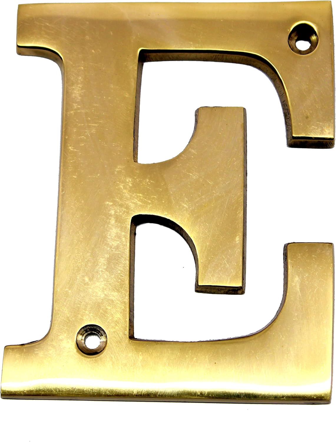 eSplanade Brass House Hotel Door Name Alphabets - Wall Door Plaque Alphabet Letter - Golden - 4" Inches ("A" Alphabet - 4") ("E" Alphabet - 4")