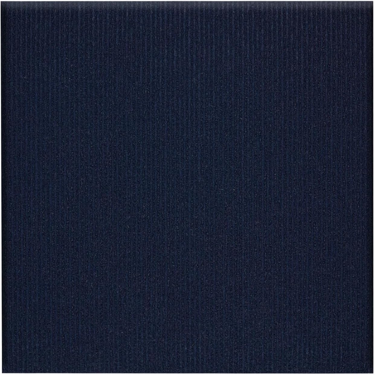 WAPANE Carpet Tiles Peel and Stick, Squares Carpet Floor Tile 24” x 24”, Soft Padded Carpet Tiles, Self Adhesive Carpet 10PC Tiles Per Box 40Sq Ft for Home Living Room Bedroom Office, Navy Blue 10 Pack Navy Blue