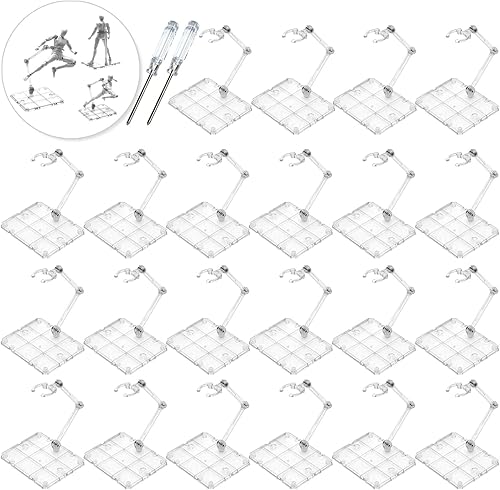 Soporte para figura de acción, 22 piezas de figuras de acción de montaje, soporte de soporte para modelo de base, compatible con figuras HG RG SD