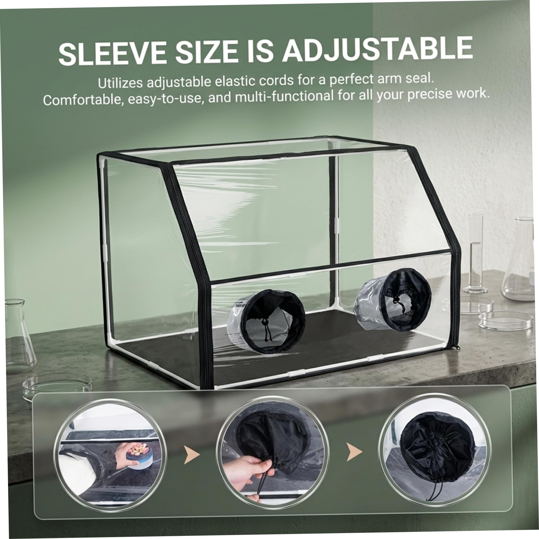 Tienda de campaña para cultivo de hongos, kit de micología con caja de aire quieto y protector de esporas que incluye termómetro y nebulizadores para cultivo de hongos en interiores, 24 × 16 × 16 pul
