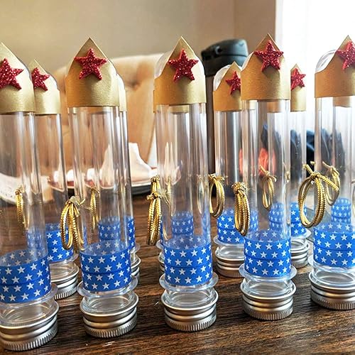 Miniatura 7 de Tubos de ensayo de plástico transparente con tapas, 20 tubos transparentes de 0.984 x 5.512 in (1.5 fl oz) con 2 embudos para experimentos