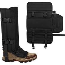 Snake Gaiters, Adjustable Size Serviceable Snake Chaps, Men Women Lower Legs Snakes Bite Guards, Gator Bite Protection, Waterproof Hiking Gaiters for Farm Working Trekking Fishing