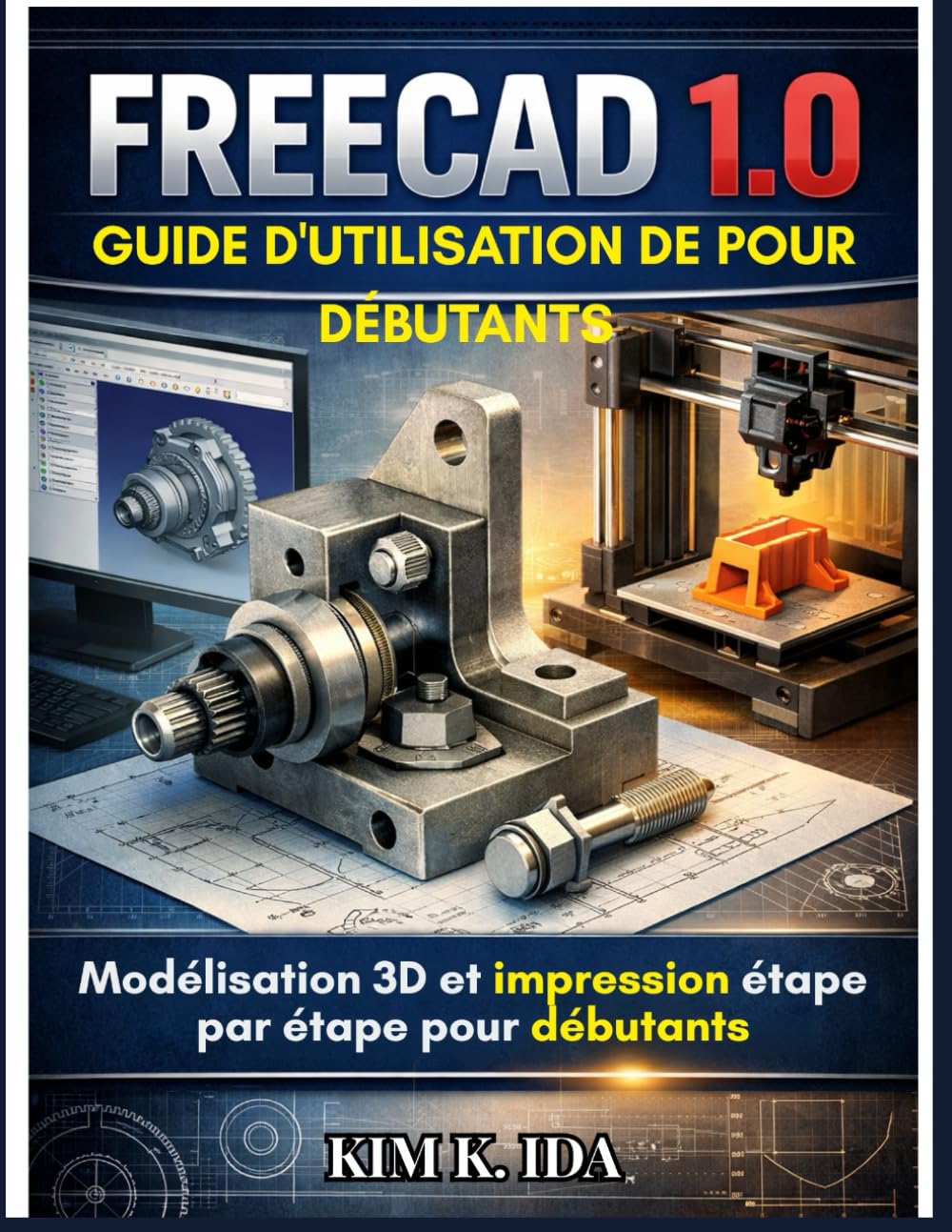 GUIDE D'UTILISATION DE FREECAD 1.0 POUR DÉBUTANTS: Modélisation 3D et impression étape par étape pour débutants