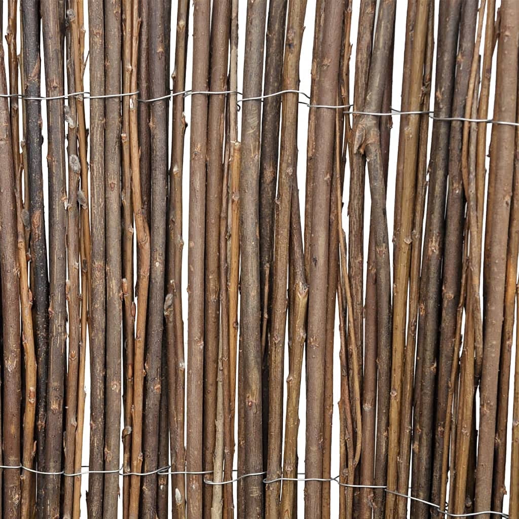 Clôture en osier - 300 x 100 cm - Clôture naturelle en roseaux d'osier - Brise-vue pour jardin, terrasse et balcon - Brise-vue en osier - Solide avec fil galvanisé