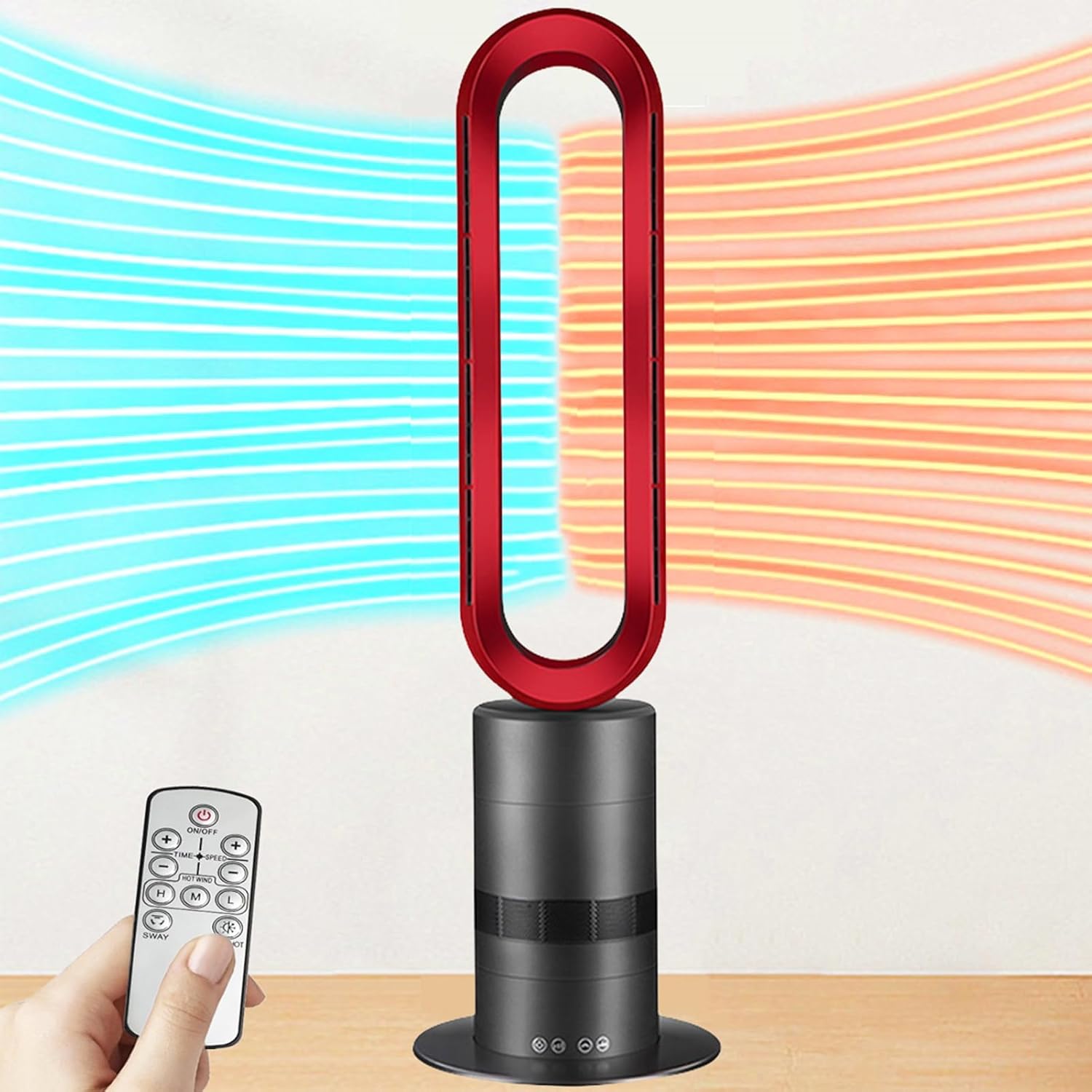 Amazon.com: Heater and Fan Combo, Space Heater, Tower Bladeless Fan ...