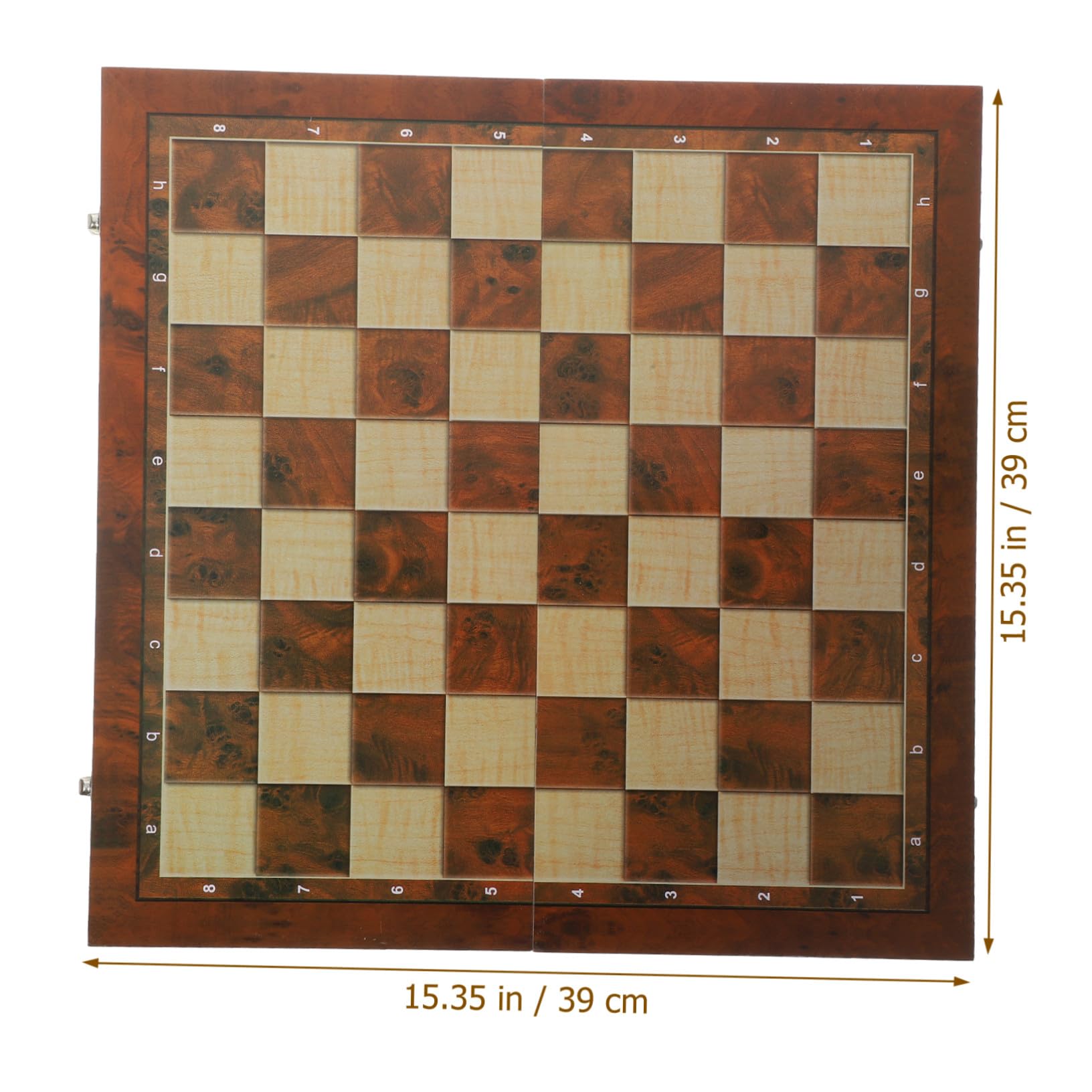 Scacchiera Pieghevole in Legno, Set 1 Pezzo, Gioco di Scacchi | Multifunzione 3 in 1, Finitura Liscia al Tatto, Formato Portatile per Ufficio e Scuola