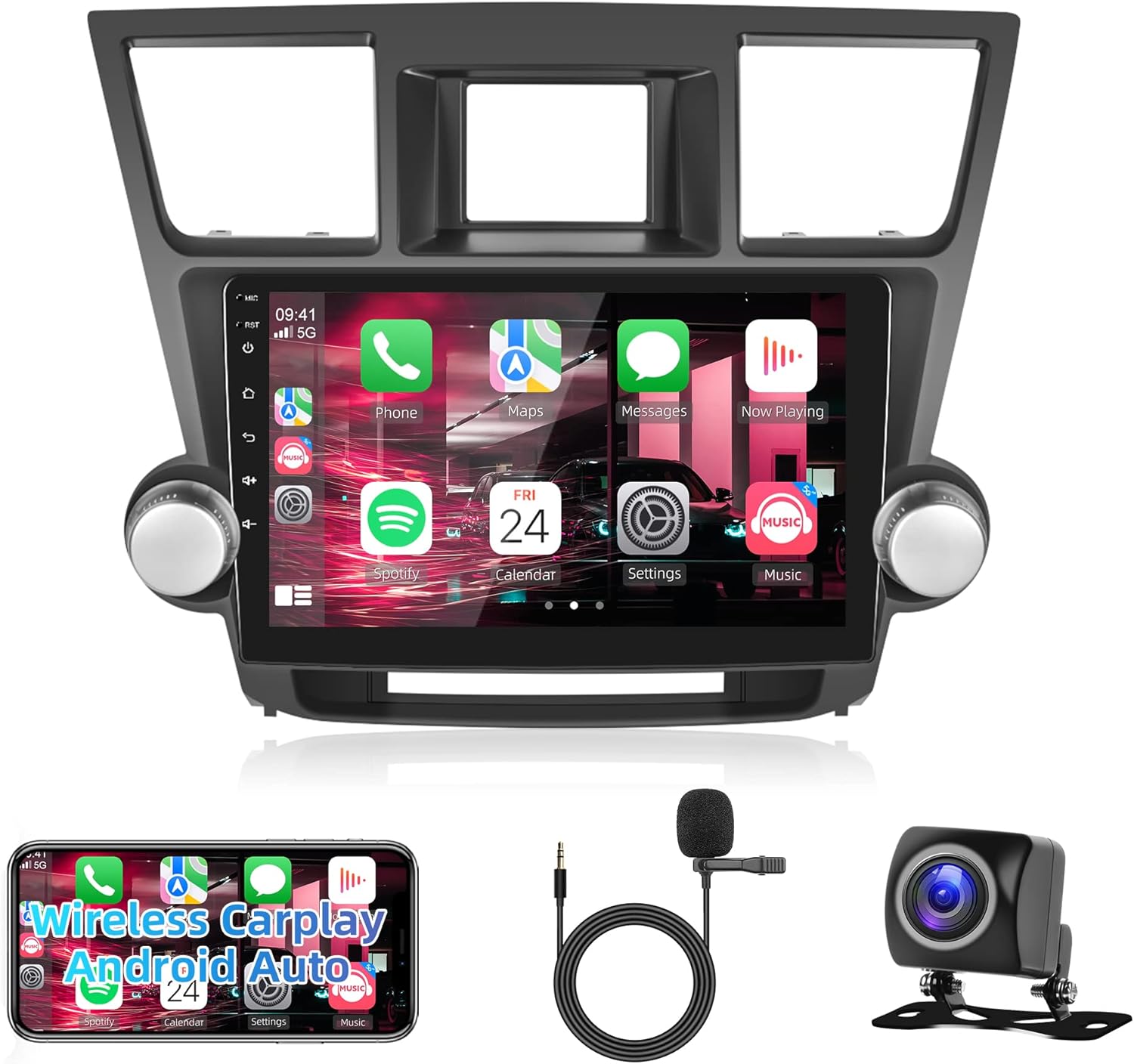 Hodozzy 4G+64G Autoradio Pour Audi Q5 2010-2018 Android