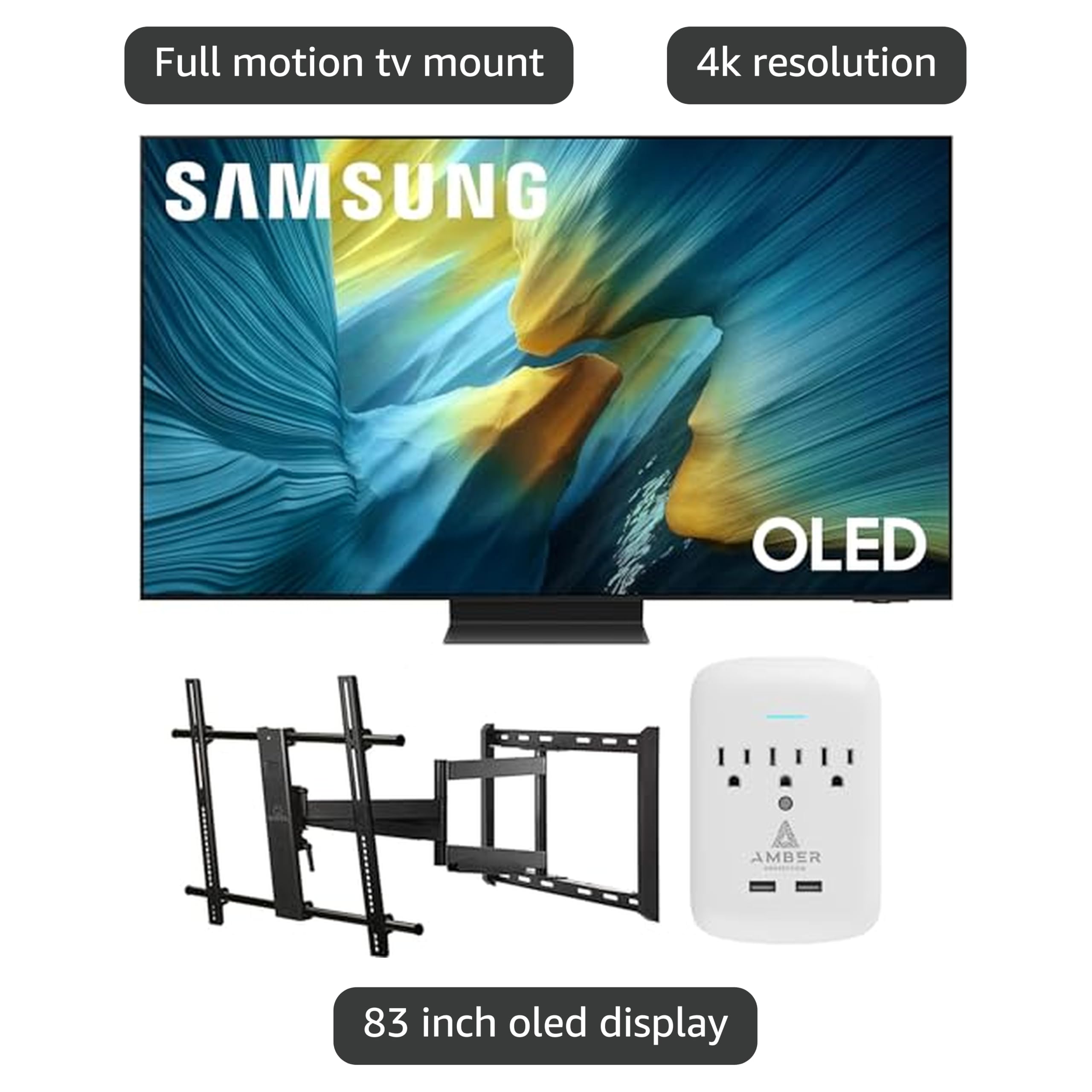 Amazon.com: Samsung QN83S95FAEXZA 83 Inch OLED HDR Pro 4K Smart TV