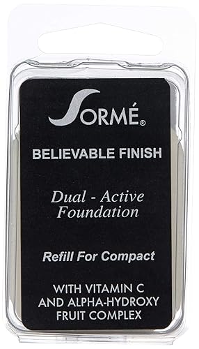 Miniatura 3 de Sorme Cosmetics Believable Finish - Recambio de base en polvo en marfil suave, polvo de base de maquillaje de cobertura media a completa, polvo