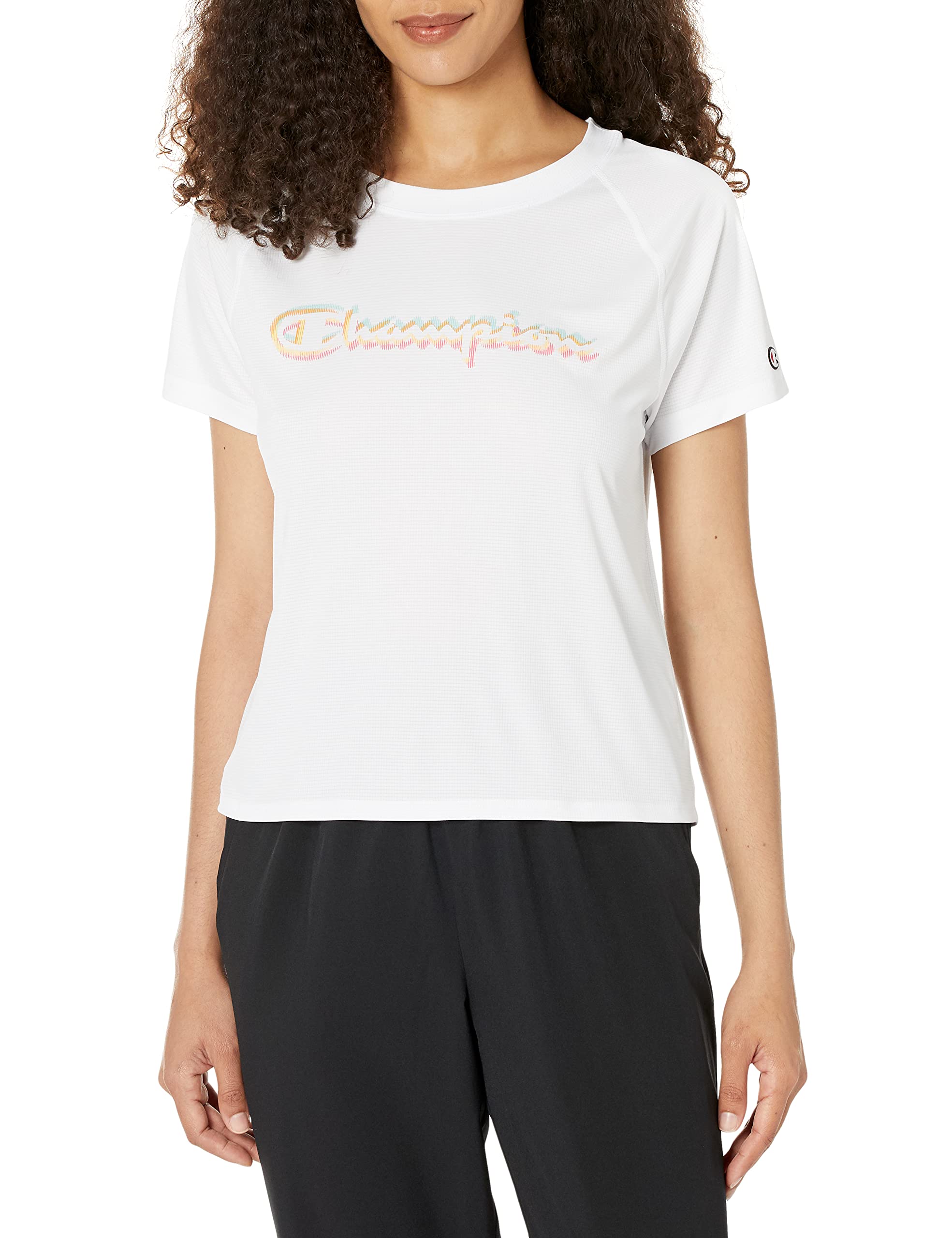 Champion Womens Crewneck Tee Shirt Moisture Wicking Tee Shirt