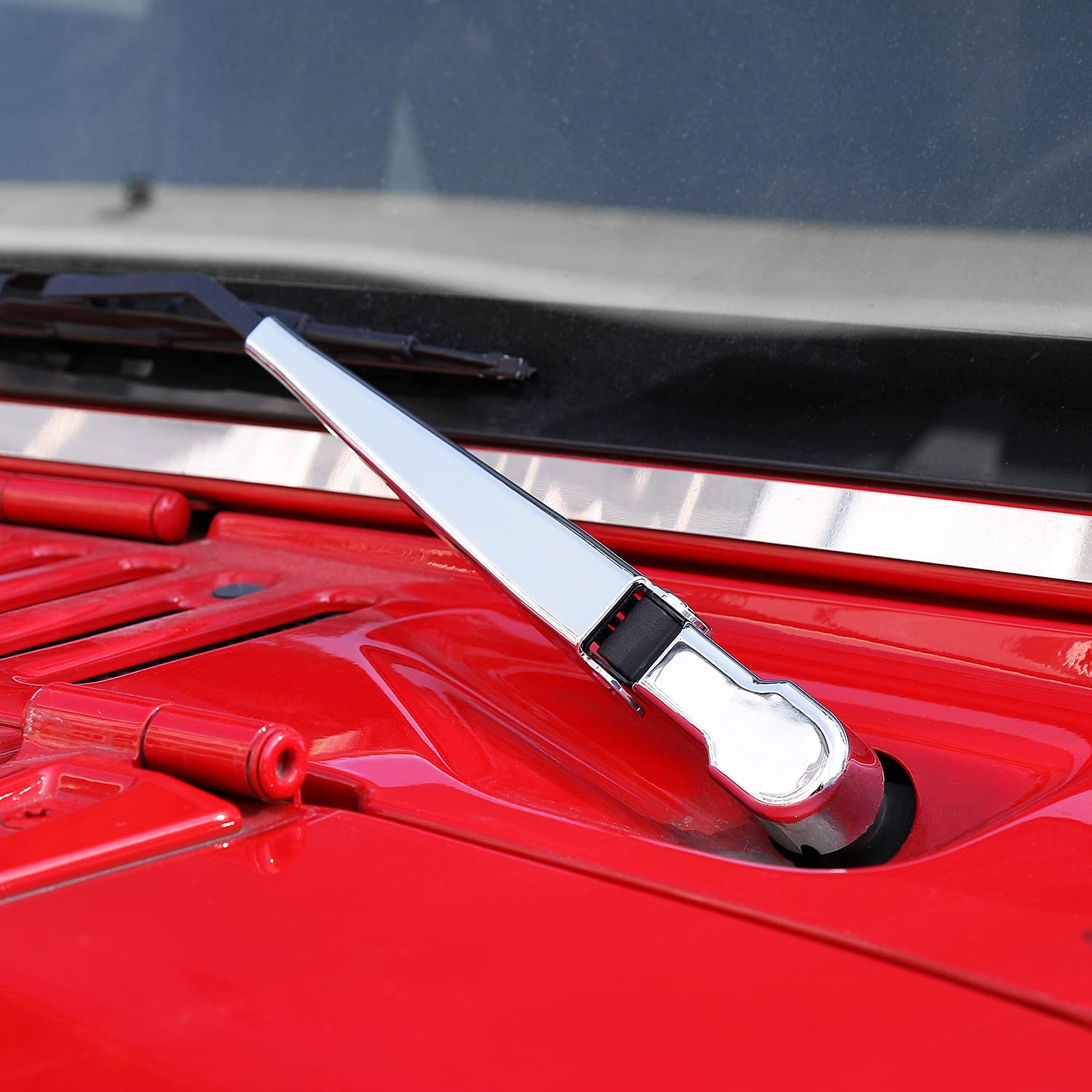 Chrome Wiper Blade Trim Covers For 2007-2017 Jeep Wrangler JK (4-Piece Set) – CheroCar