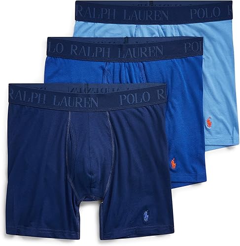 Polo Ralph Lauren Calzoncillos tipo bóxer modal de algodón flexible 4D para hombre, paquete de 3
