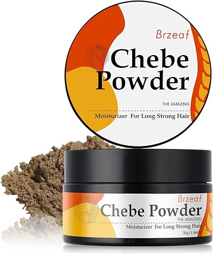 Brzeaf Auténtico polvo Chebe tradicional para el crecimiento del cabello, súper hidratante y acondicionador profundo del cabello, polvo para todo