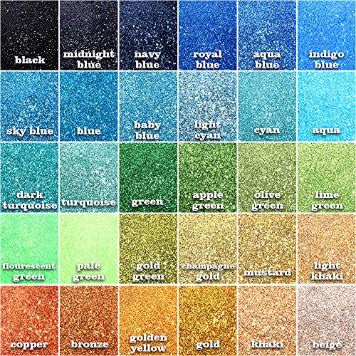 Fine Glitter, YGDZ 60 Colors 300g Extra Fine Glitter for Resin, Multi Purpose Assorted Craft Glitter Packs for Slime, Epoxy Tumblers, Body, Face, Nails, 5g Each Bag