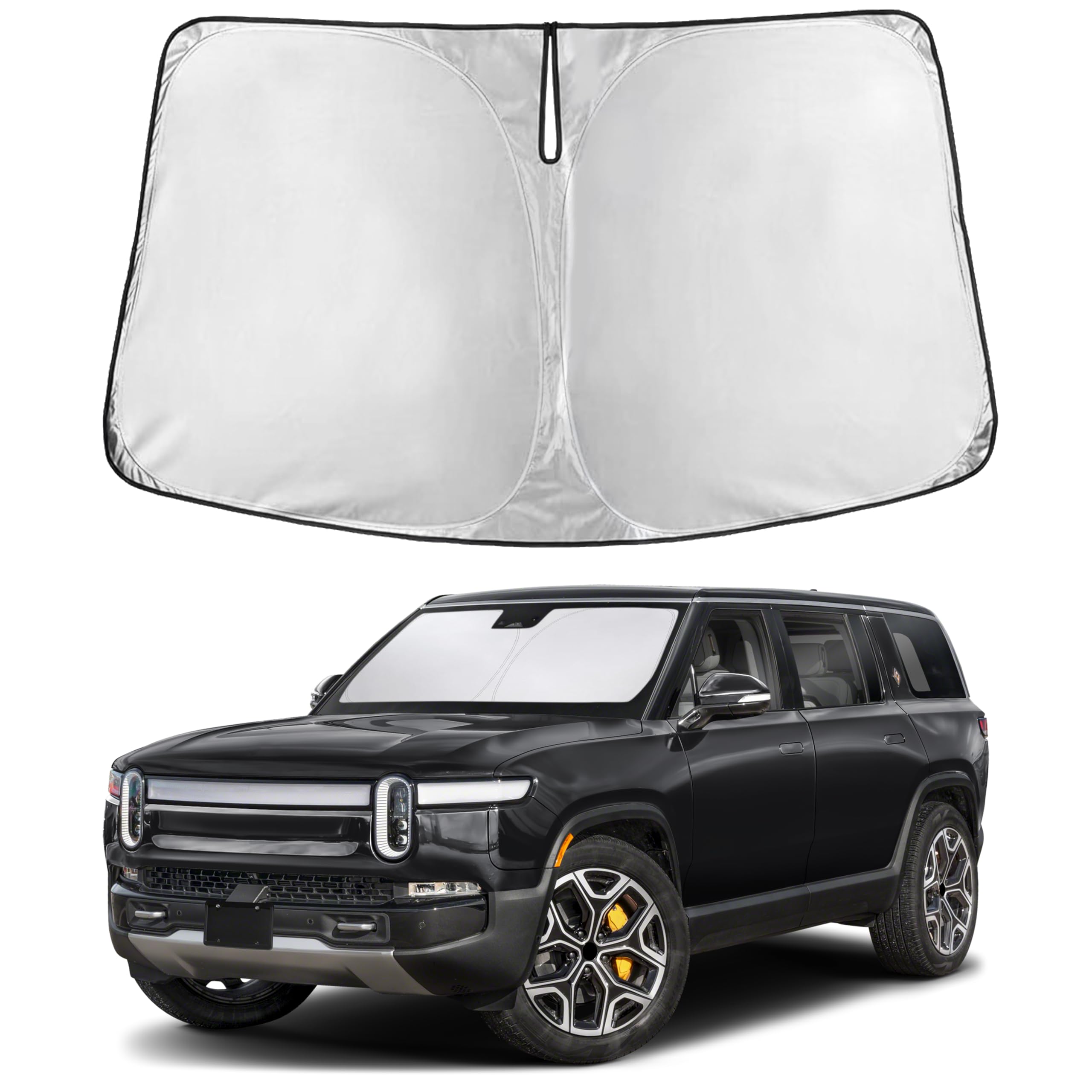 EcoNour Windshield Sunshade Compatible for Rivian R1S / R1T 2022-2025 2026