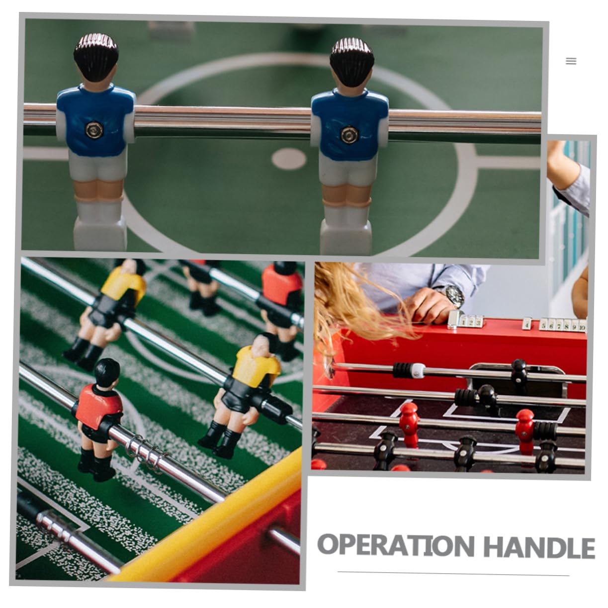 Asta Di Azionamento Per Biliardino in Metallo Maniglia Tavolo Da Calcio Balilla Accessori Compatibile Maggior Parte Dei Tavoli