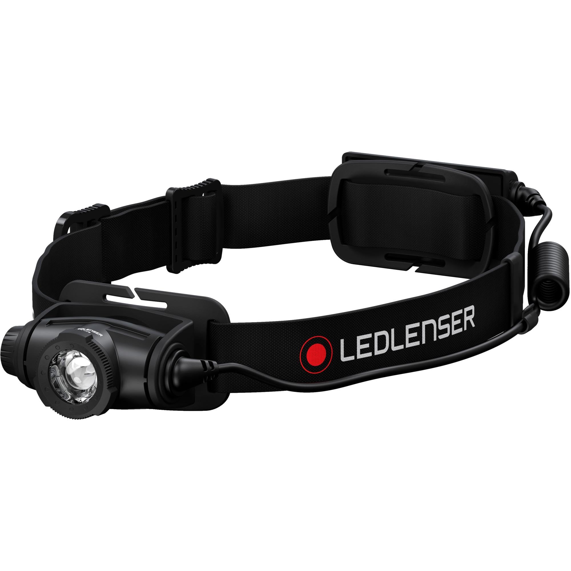 Ledlenser H5R Core Stirnlampe LED, 500 Lumen, aufladbar mit Lithium Akku, wasserdicht IP67, fokussierbar, stufenlos dimmbar, Constant Light, Leuchtweite 200m, USB Magnetladekabel, Headlamp, Kopflampe