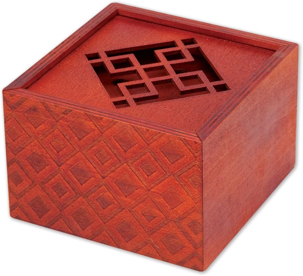 Bits and Pieces The Emperor's Secret Puzzle Box Wooden Brainteaser