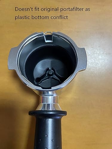 Miniatura 7 de Joytata Cesta de filtro presurizado de 2.008 in de acero inoxidable de doble pared, cesta de café expreso de doble pared, cesta de doble filtro,