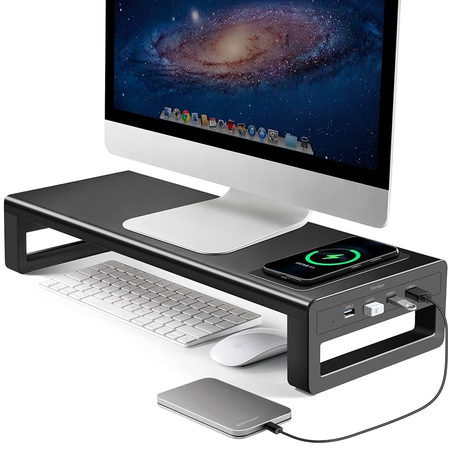 Amazon.co.jp: VAYDEER モニター台 USB 3.0 ディスプレイ