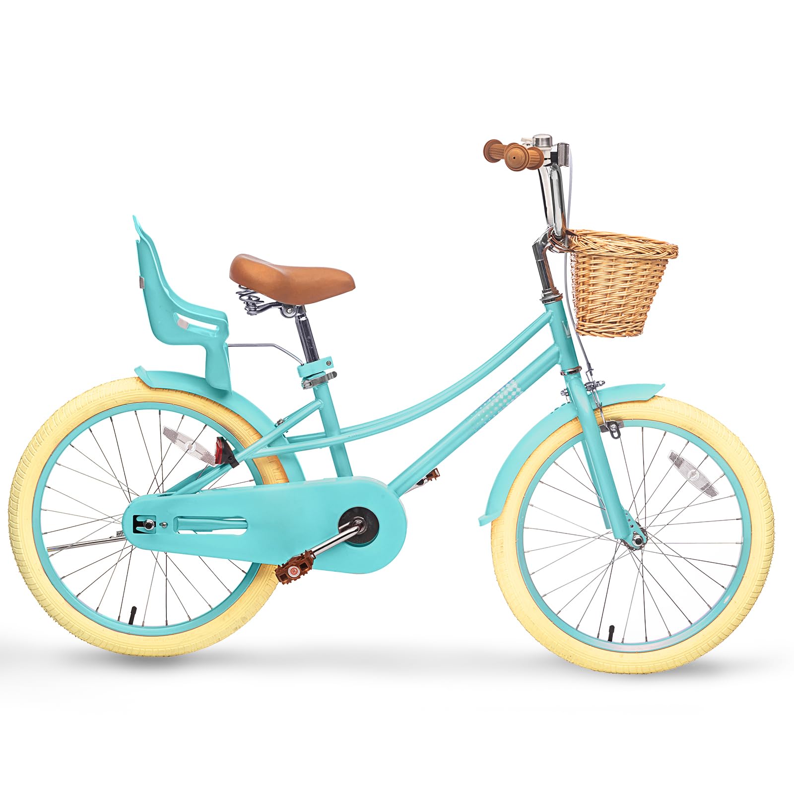 Glaf 20 Inch Girls Bike with Kickstand Kids Bike (20 Inch, Light Blue)