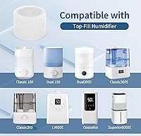 Vista 2 de 30-Pack Top Fill Humidifier Replacement Filter Compatible with LEVOIT Humidifiers Model Classic160, Dual150, Dual200S, Classic300(S), LV600S