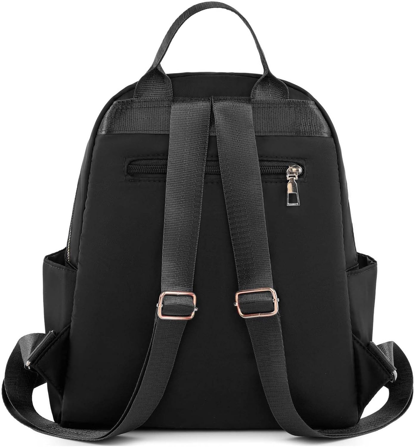 Women Backpack Purse Small Casual Daypack Water Resistant Anti-Theft Mini Backpack Lightweight Nylon (Grey)