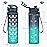 Enerbone 32 oz Water Bottle, Leakproof BPA & Toxic Free, Motivational Water Bottle with Times to Drink and Straw, Fitness Sports Water Bottle with Strap for Office, Gym, Outdoor Sports