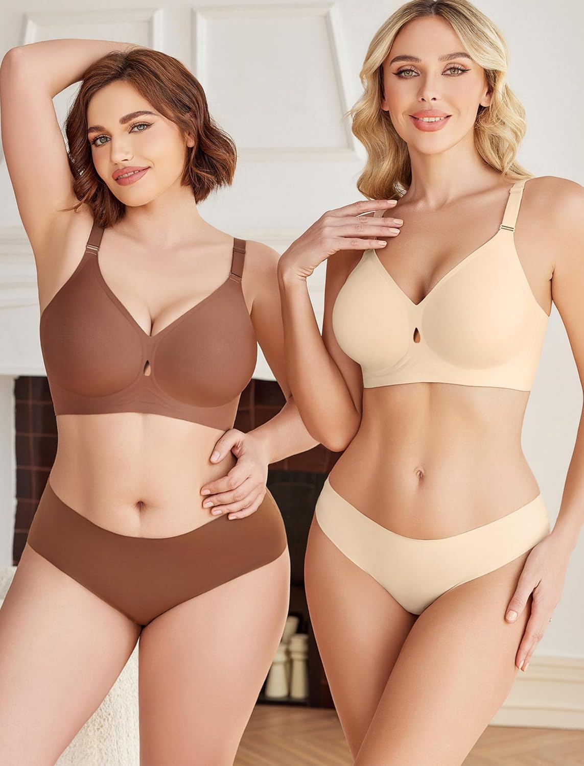 Womens Wireless Jelly Bras Seamless Bra No Underwire Full Coverage Padded Bralette Comfortable Everyday Bras - Image 7