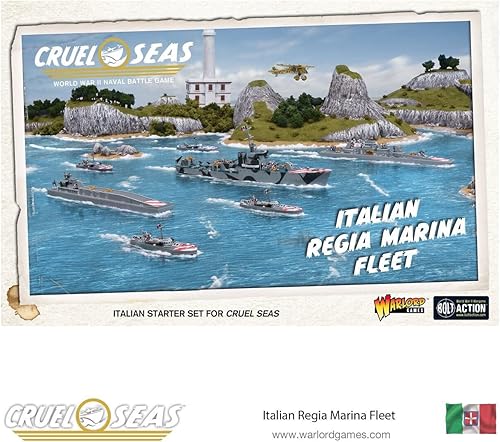Cruel Seas Italian Regia Marina Fleet 1:300 WWII Naval Militar Wargaming Kit de modelo de plástico