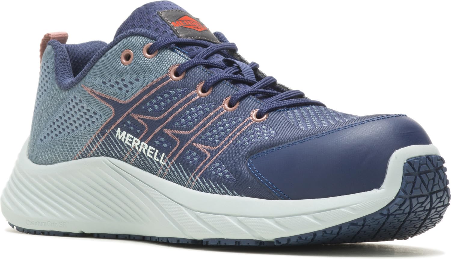 Merrell Moab Flight CF/Sea, Women's, Sea, Comp Toe, EH, Slip Resistant, Low Athletic, Work Shoe (9.0 M)
