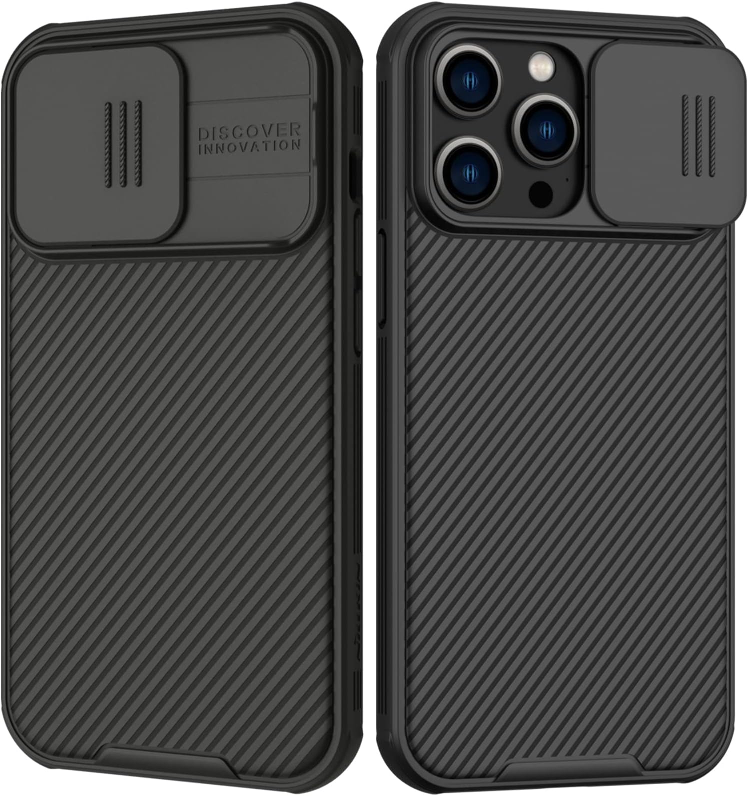 Nillkin for iPhone 14 Pro Max Case [Slide Camera Cover Protection] CamShield Pro Hard Slim Case Shockproof Dustproof Protective Phone Case for iPhone 14 Pro Max 6.7 inch 2022 Black