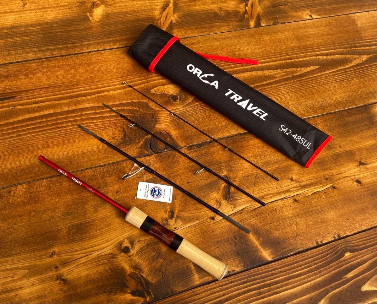 トラウトロッド　ウッド調　485UL 424UL スピニングロッド　パックロッド トラウトロッド ウッド調 485UL 424UL スピニングロッド パックロッド