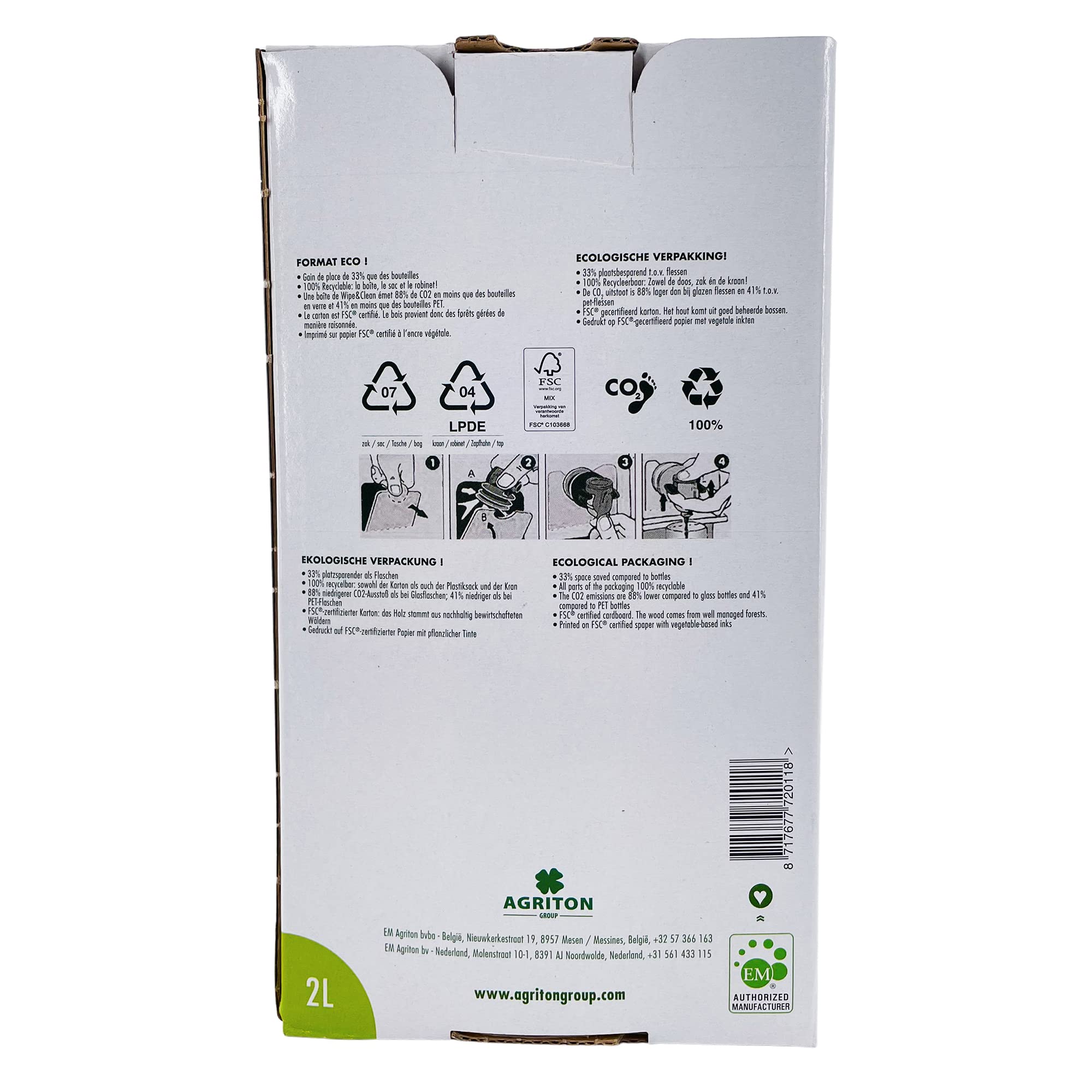 EM Microferm 2L BIB | Mélange Micro-organismes efficaces actif prêt à l'emploi 100% naturel
