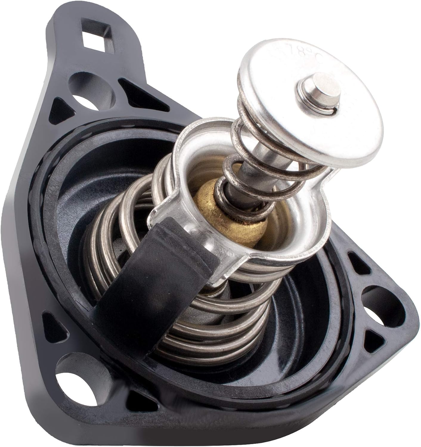 BOXI Thermostat Housing Kit Assembly Fit for 2002 2003 2004 2005 2006 for Acu-ra RSX / 2003 2004 2005 for Hon-da Civic Si / 2002 2003 2004 2005 2006 for Hon-da CR-V (Replaces 19301-PNA-003 33949)