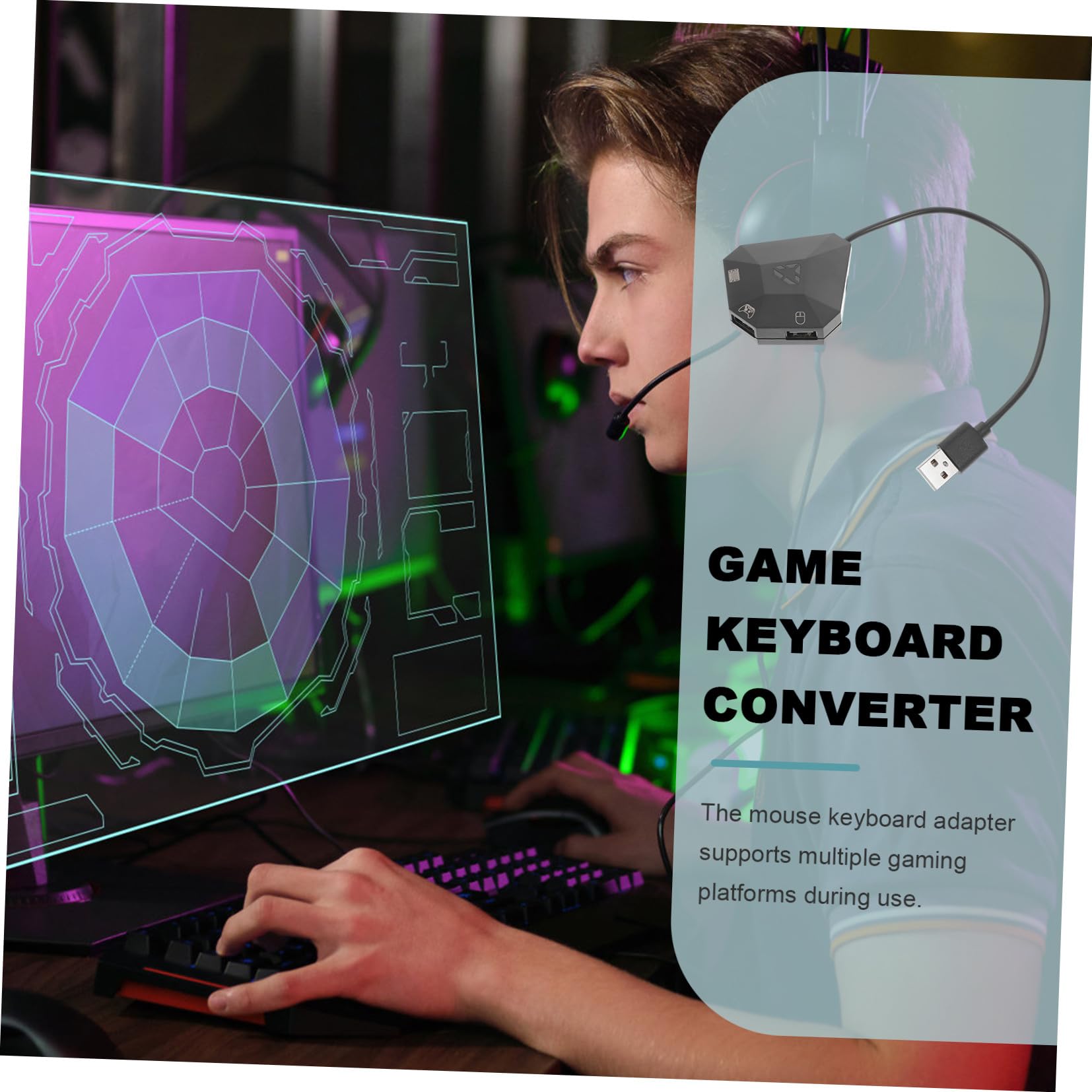 convertitore di mouse e tastiera adattatore accessori per console di gioco tastiere controller convertitore per console di gioco portatile controllore topo maneggiare AbS