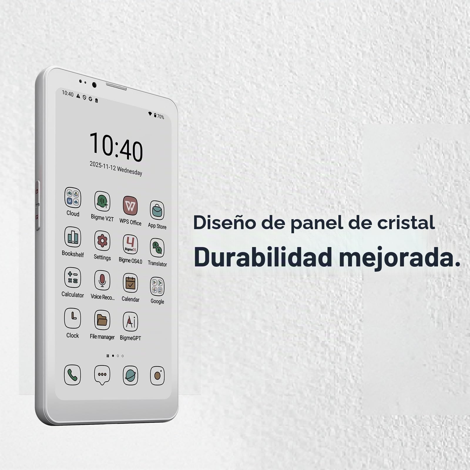 Bigme HiBreak Pro Color 15,6 cm (6,1 pulgadas) teléfono móvil epaper con sistema operativo Android 14 OS – 8 GB RAM, 256 GB de memoria, 5G Dual-SIM, GPS y dos cámaras para mejor rendimiento y