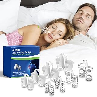 8 Piezas Clip Nasal Antirronquidos, Reutilizables Separador nasal para ronquidos, Dilatador nasal para aliviar la presión de los fosas nasales, Suave Y Ligero, Ayuda a Reducir Los Ronquidos