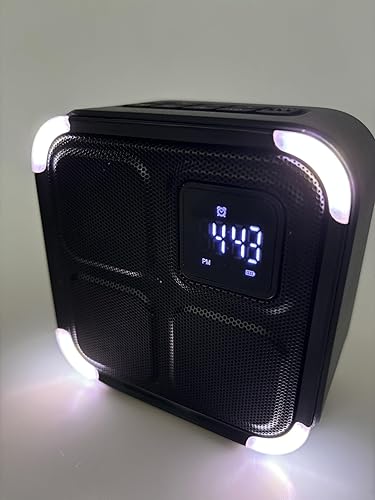 Máquina de sonido de ruido con 30 sonidos relajantes, luz nocturna de 8 colores, reloj despertador con altavoz Bluetooth, temporizador de sueño,