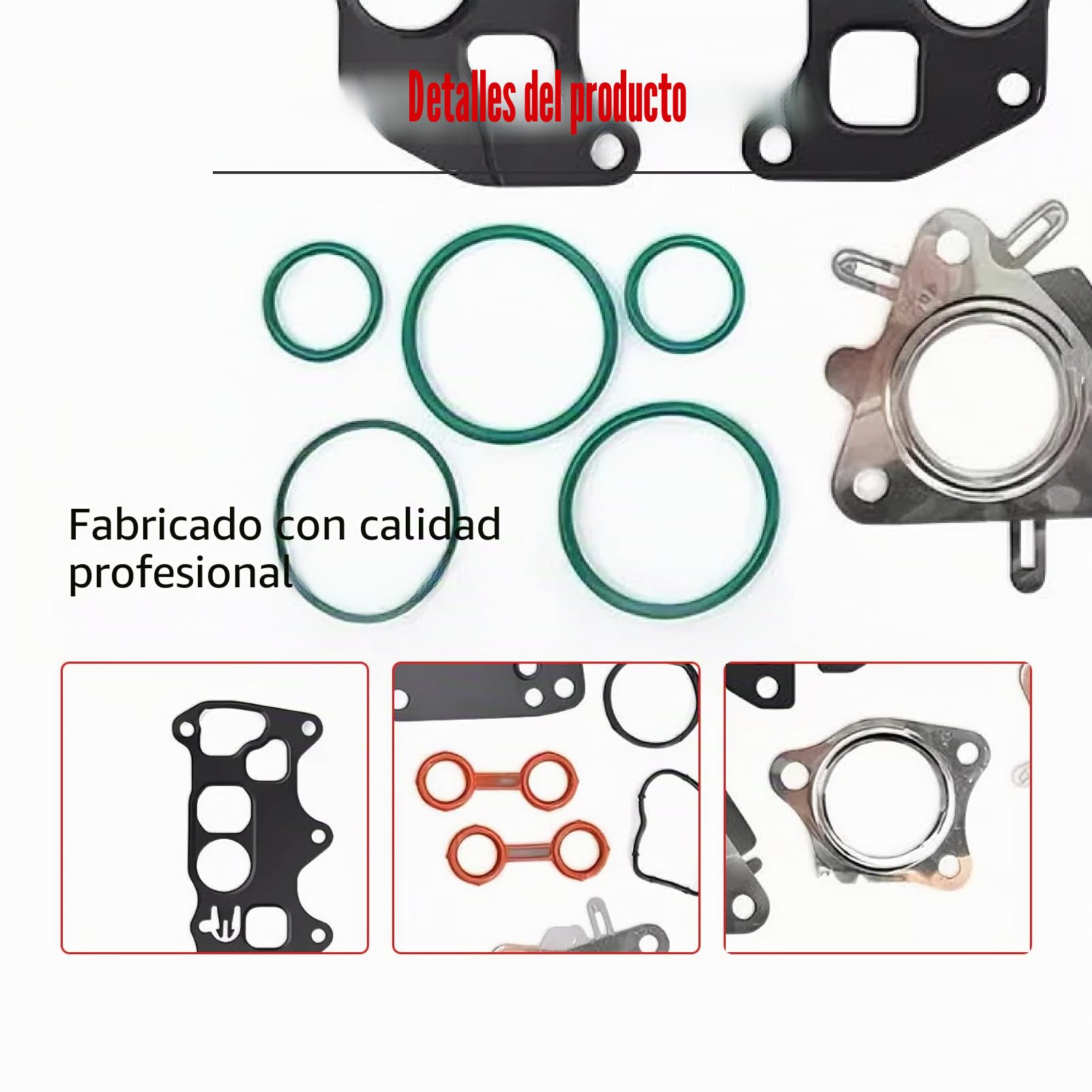Fledart Kit de juntas radiador de aceite para motores OM642 280 320 350 CDI Sustituye 6421410580 6421420481, Kit de juntas para W203, W204, W211, C218, W639, A209, X218, W213, W461, W166, B906