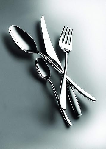 Miniatura 3 de MEPRA 105222030M Moka - Juego de cubiertos [30 piezas, acabado plateado pulido, cubiertos aptos para lavavajillas