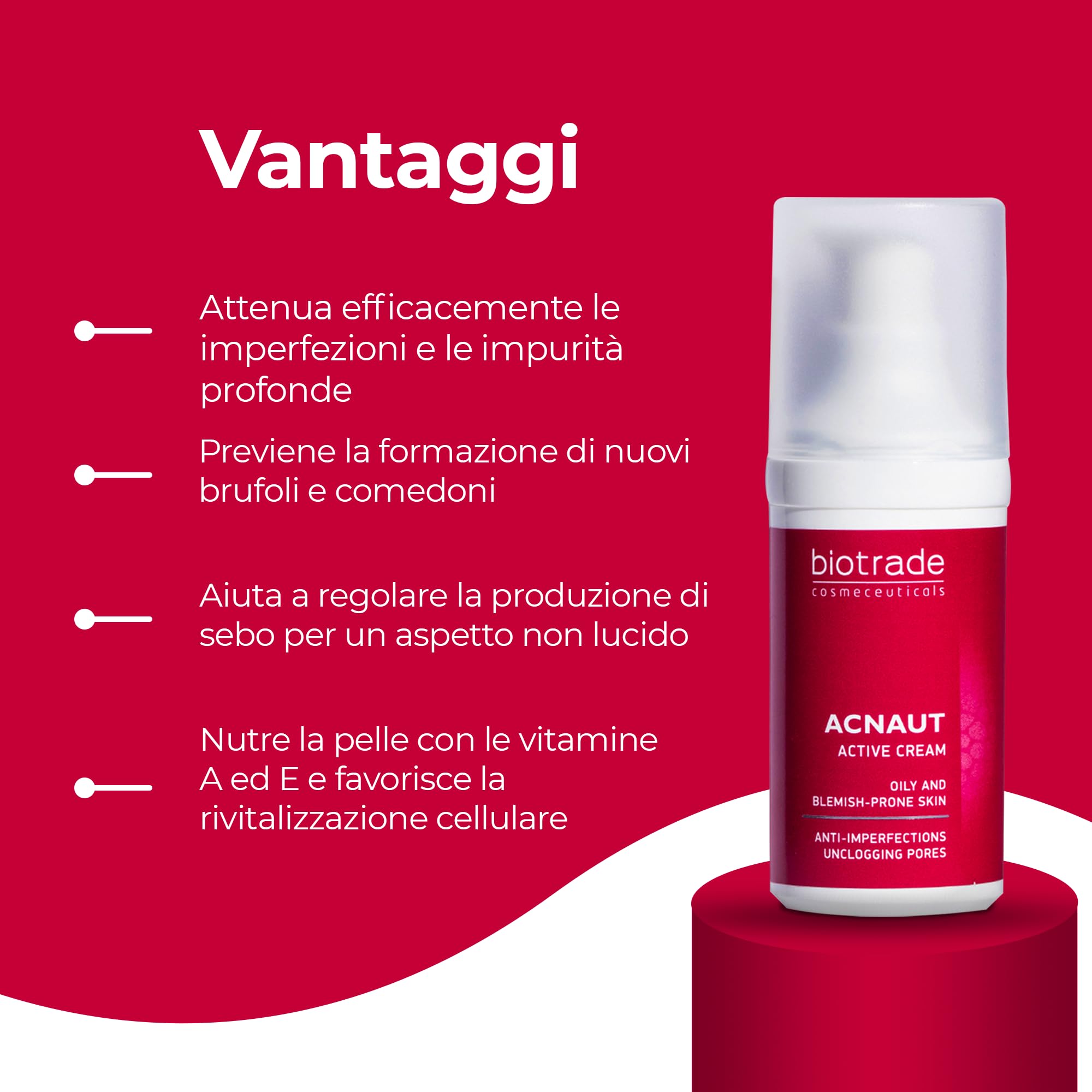 Acne Out Crema 30 ml - Anti pulsanti di acne comédons bianchi