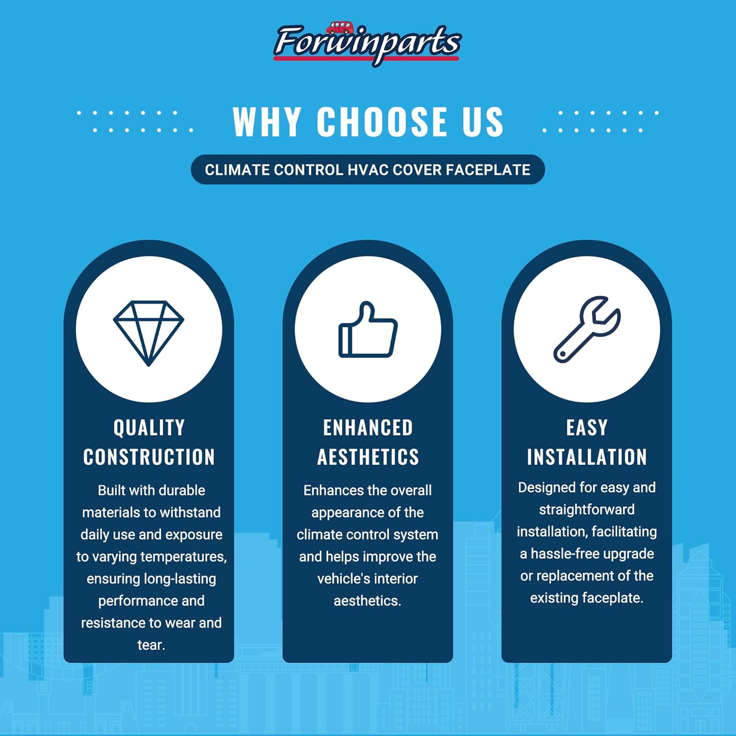 Forwinparts 5551935340 Climate Control HVAC Cover Faceplate for 2001-2002 Toyota 4Runner 2001-2004 Toyota Tacoma 55519-35340 5551935370